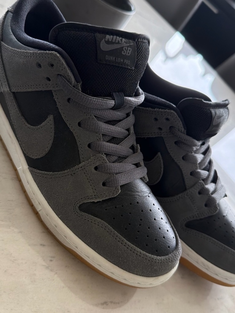 Nike Dunk Low Pro Skate Shoes - Grey and Black